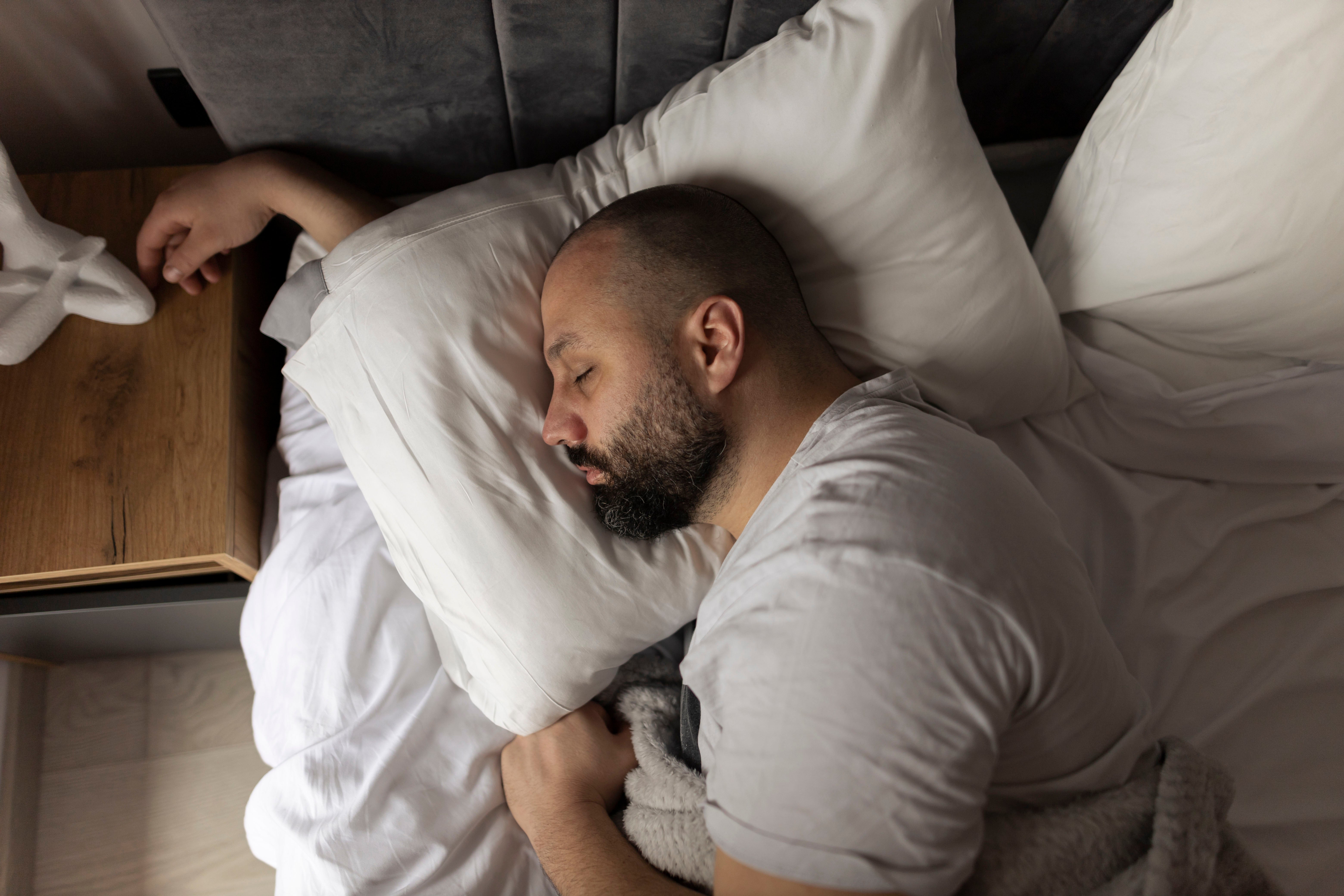 Man sleeping on his side